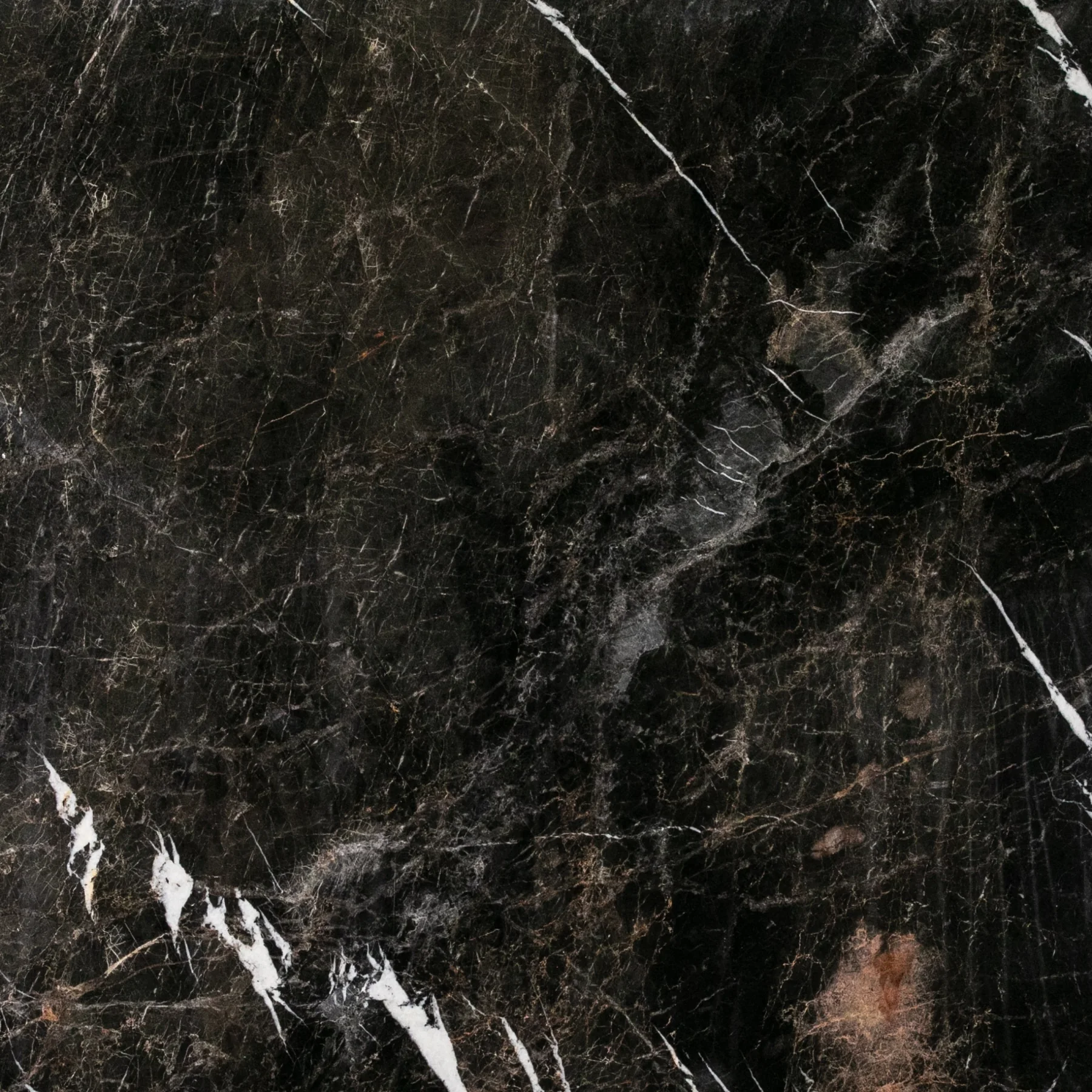 Natural Stone Collection Black Levidia Marble Slab photograph for marble tile and slab selection