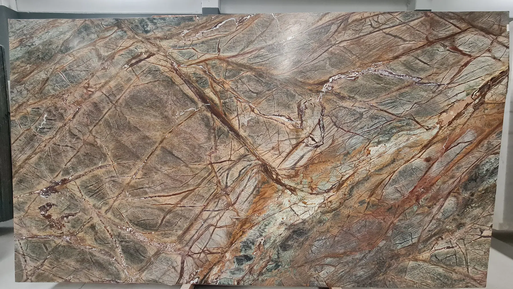 Natural Stone Collection Forest Green Marble Slab photograph for marble tile and slab selection