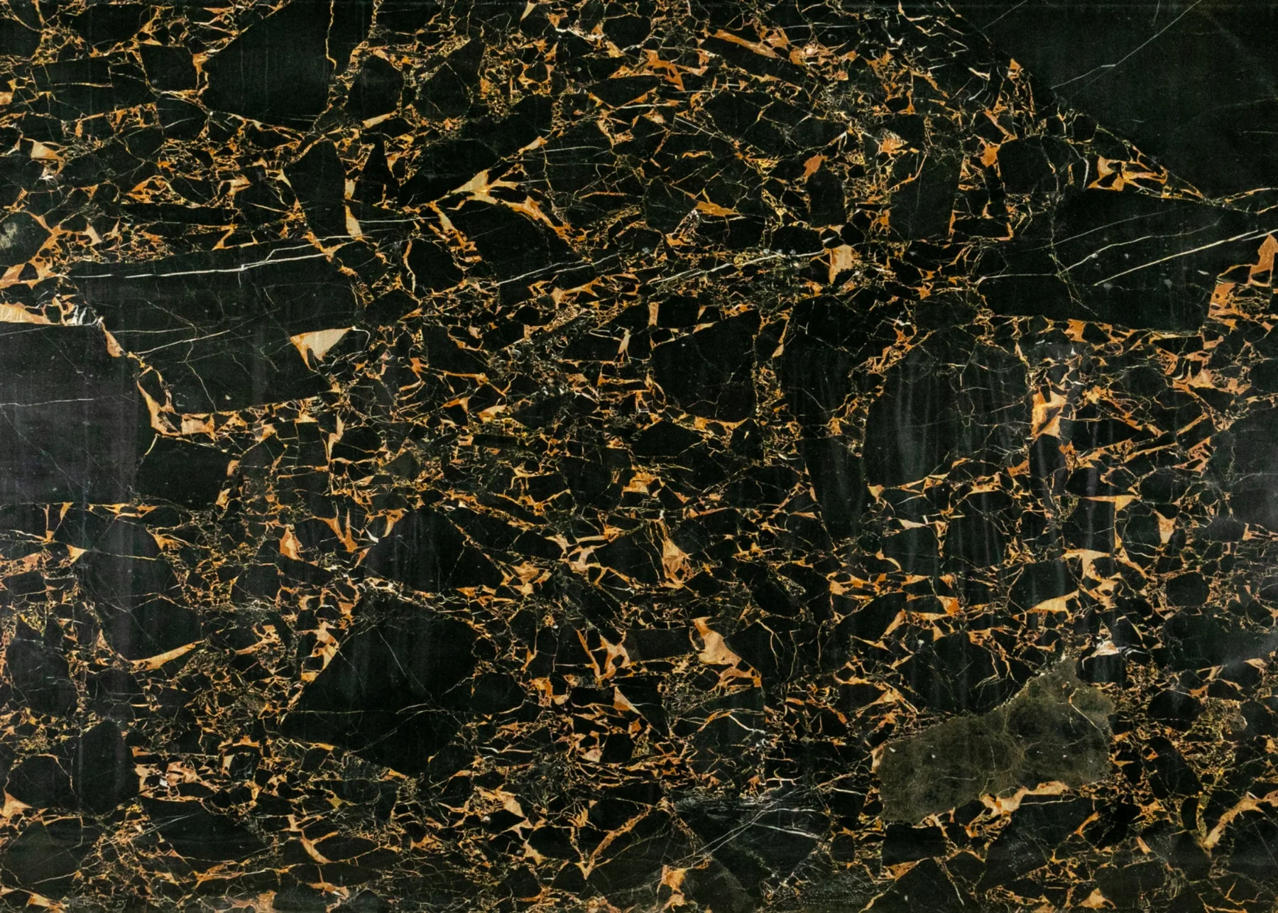 Natural Stone Collection Nero Portoro Marble Slab photograph for marble tile and slab selection
