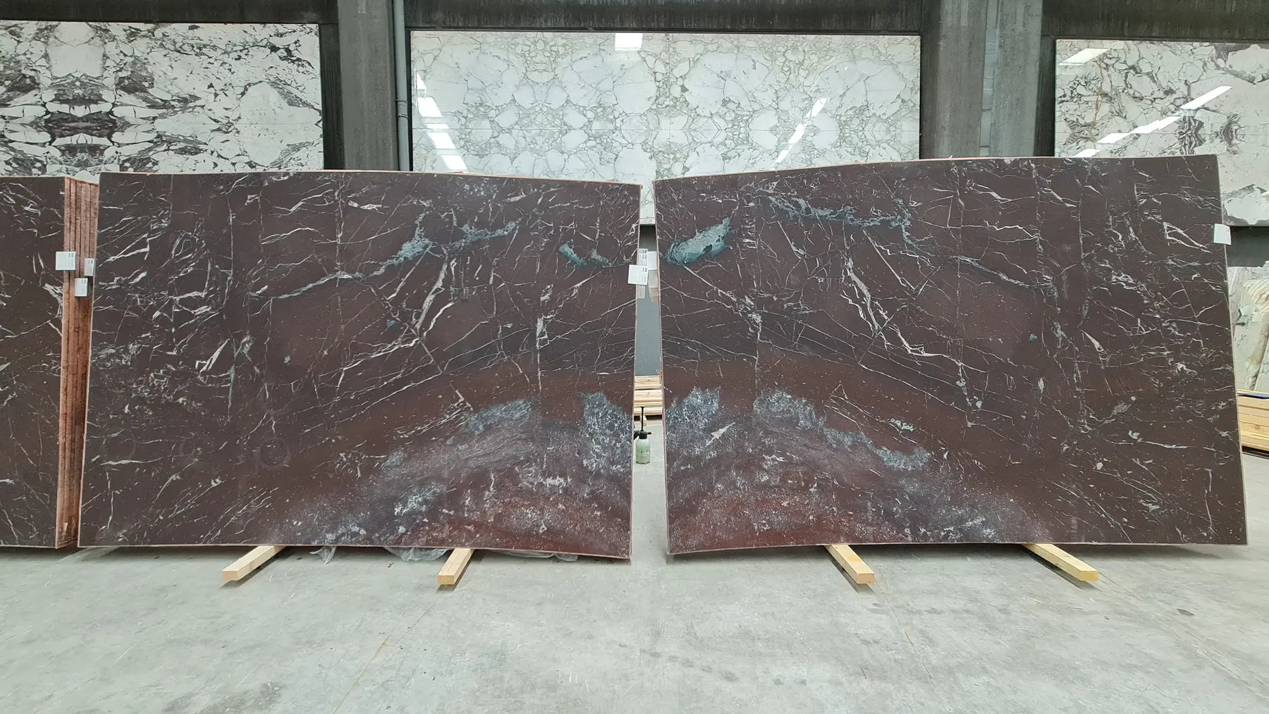 Natural Stone Collection Rosso Perla Marble Slab photograph for marble tile and slab selection