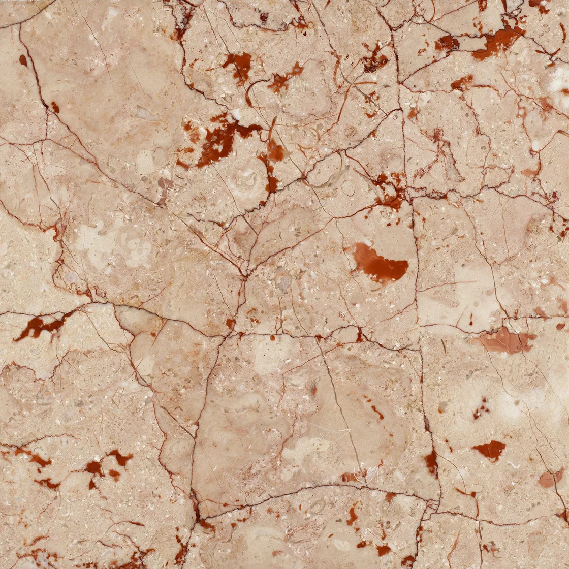 Rosalia Pink | ladrilho de mármore Rosalia Pink ladrilho de mármore — tons de rosa suave e creme claro, veios irregulares de bordô e traços minerais escuros